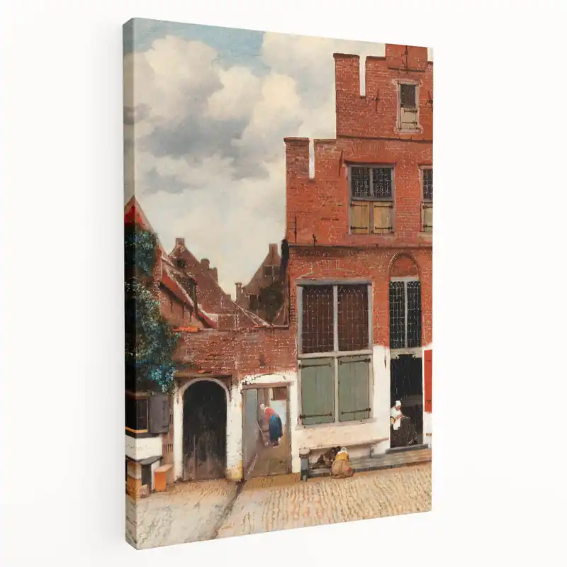 Baroque Cityscape Wall Art - Rustic Brick Architecture in Sunlight Next Day Delivery