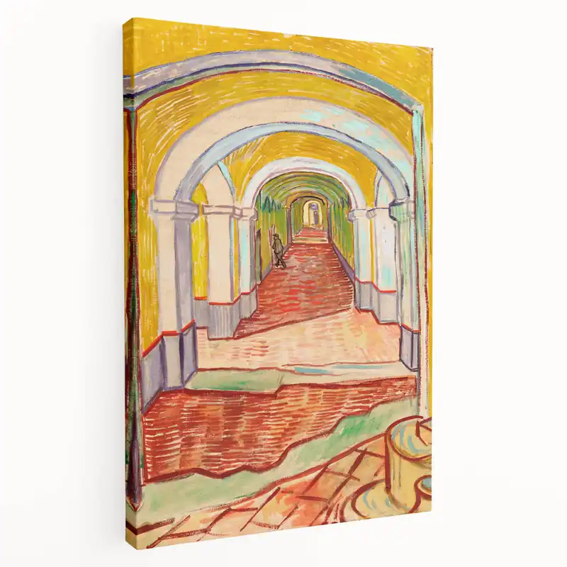 Van Gogh’s Corridor in the Asylum - Vibrant Modern Wall Art Print Today Only