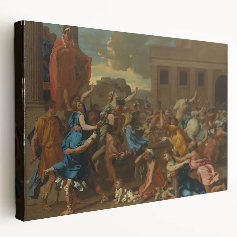 The Abduction of the Sabine Women: Baroque Historical Wall Art Big Sale