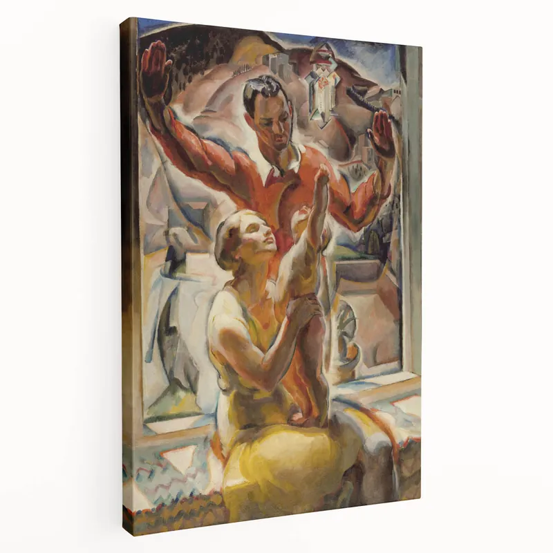 Price Drop Modern Wall Art: The Herwigs - A Family Portrait by Vysekal