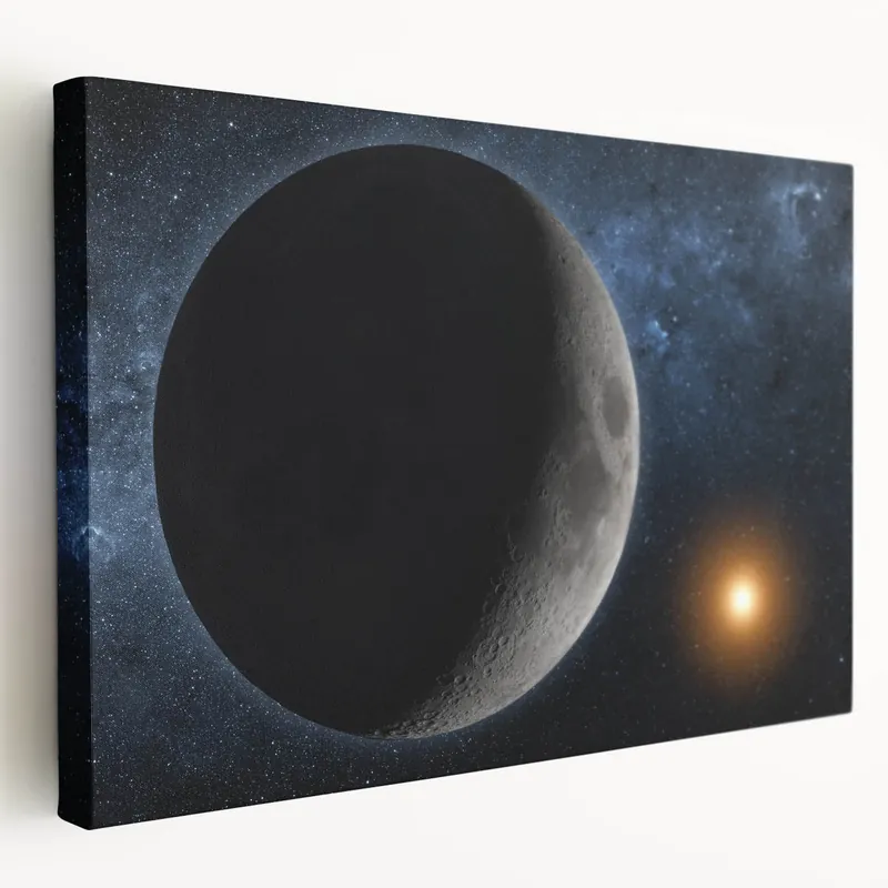Lunar Eclipse Wall Art - NASA Space Exploration Canvas Print Worldwide Shipping