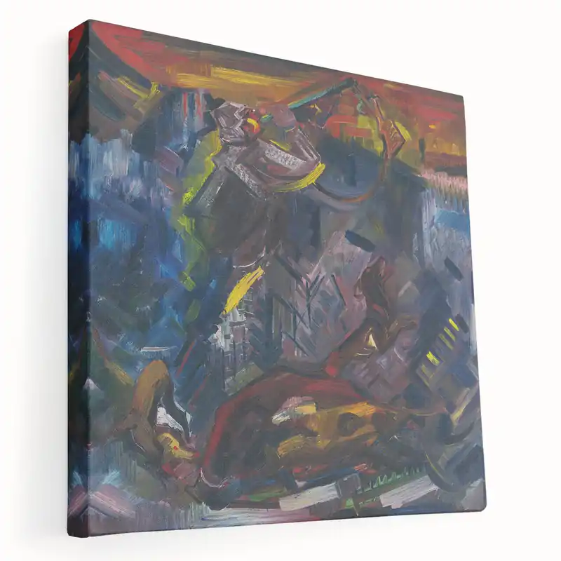 Expressionism Wall Art - Hunter with Prey by Arnold Peter Weisz Mega Sale