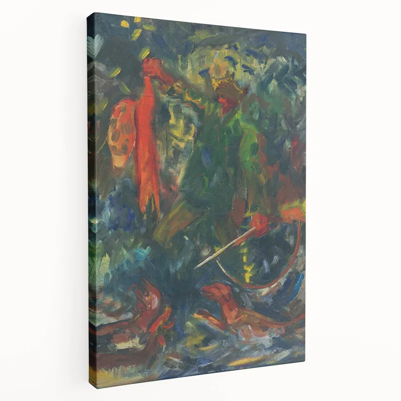 Expressionism Wall Art - Hunter with Dog II by Arnold Peter Weisz Buy Online