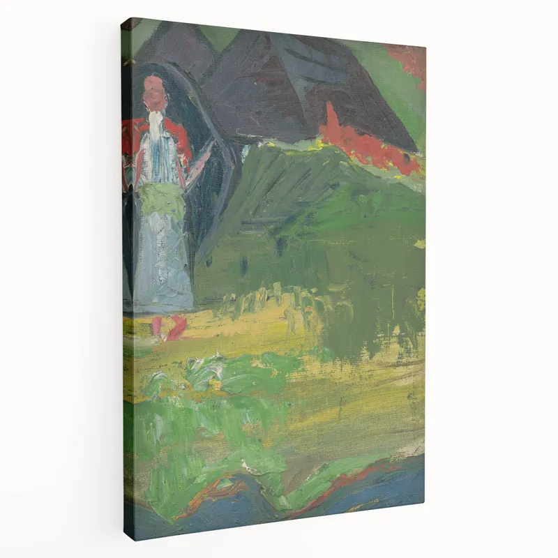 Best Price Expressionist Landscape – Girl in Front of a Shepherd’s Hut Print