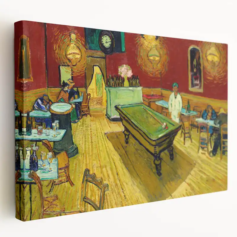 Impressionist Night Café Wall Art - Van Gogh's Vibrant Café Scene Print Best Choice