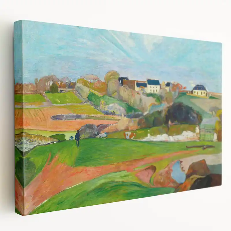 Impressionist Landscape - Le Pouldu by Paul Gauguin Print High Quality