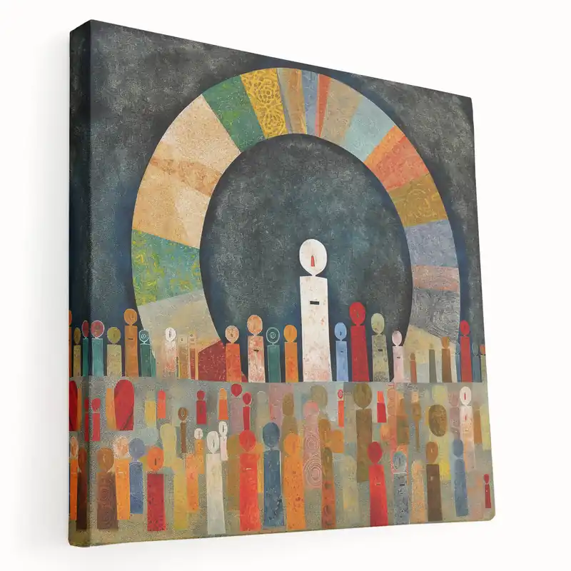 Top Pick Colorful Abstract Figures Art - Geometric Strokes and Line Print