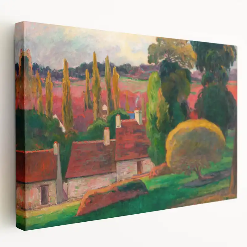 Today Only A Farm in Brittany - Colorful Landscape by Paul Gauguin