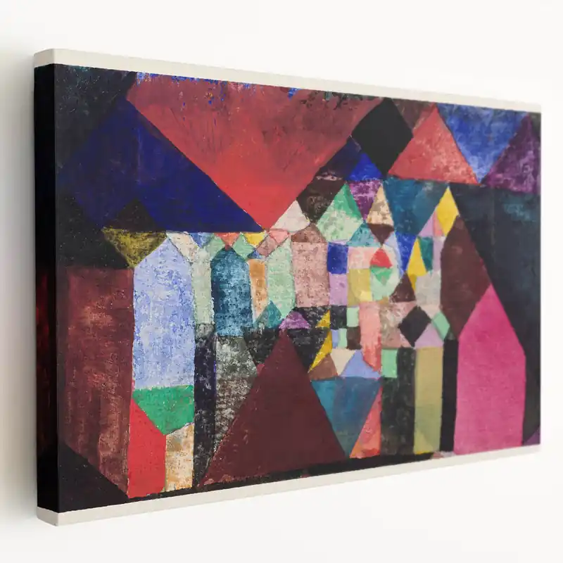 Modern Wall Art Print - Municipal Jewel by Paul Klee - Colorful Abstract Decor Express Delivery