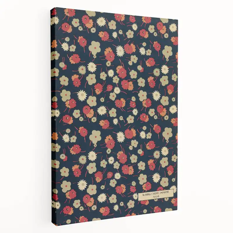 Floral Art Deco Wall Art – Vintage Patterned Print with 1920s Style Final Sale