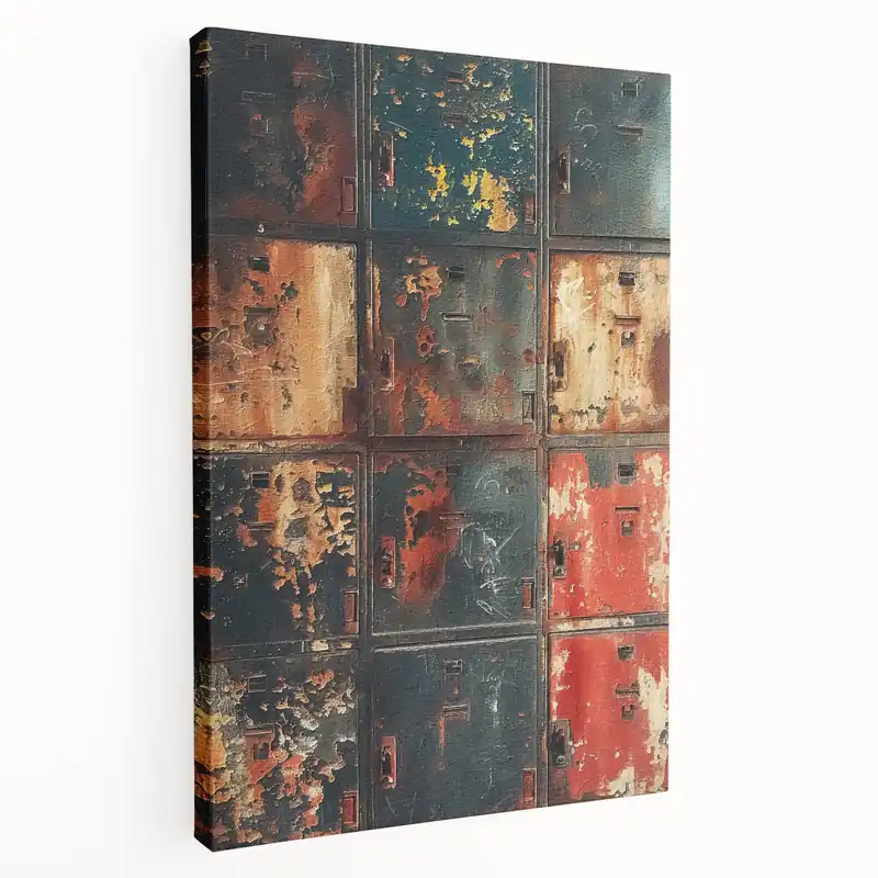 Certified Industrial Rustic Metal Wall Art - Farmhouse Decor Vintage Locker Design
