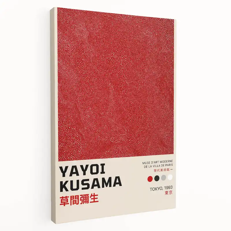 Maximalist Wall Art - Yayoi Kusama "Tokyo 1993" Bold Pattern Decor Latest