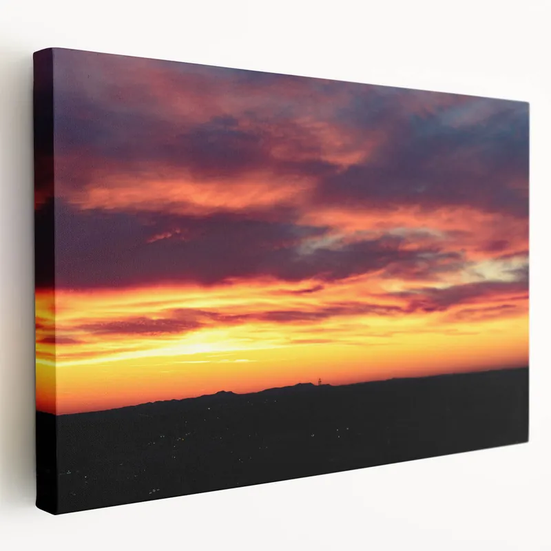 Charlotte Skyline Prints - Vibrant Sunset Over Charlotte Cityscape Art Holiday Sale