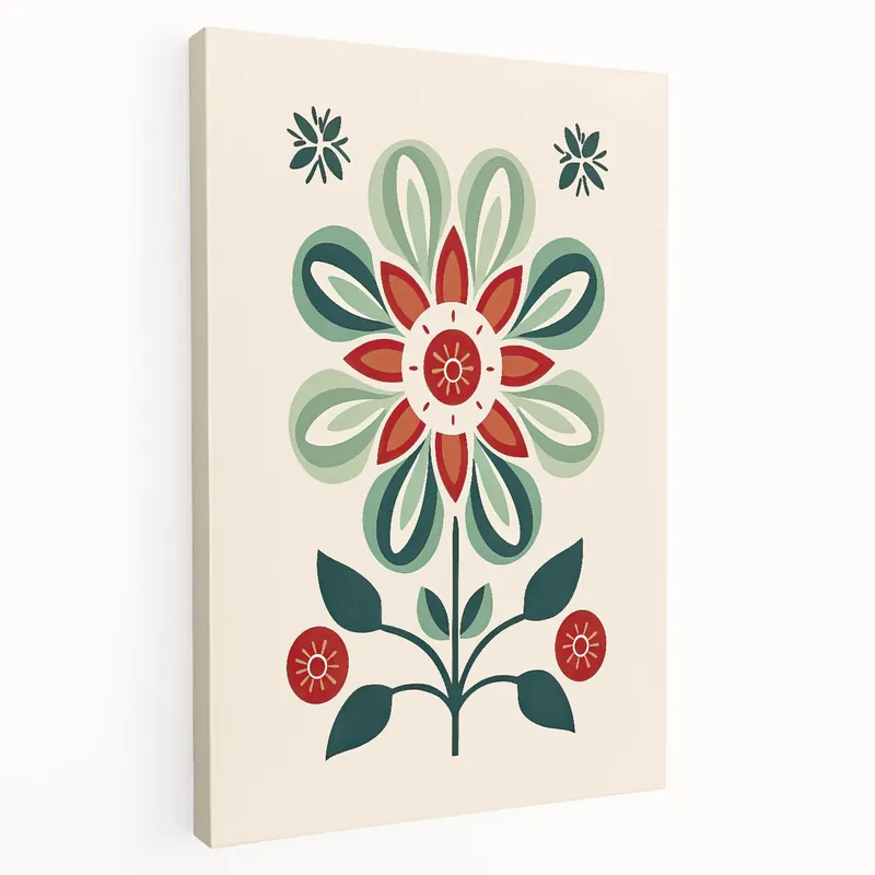 Limited Time Scandinavian Wall Decor | Minimalist Floral Nordic Art Print | Hygge Style