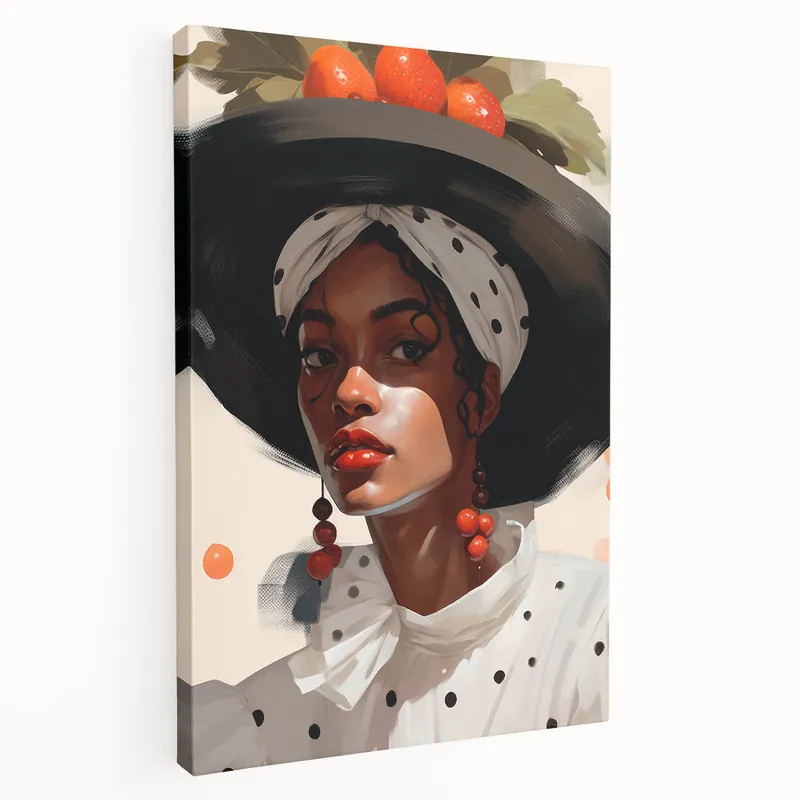 Special Offer Maximalist Wall Art - Eclectic Bold Portrait for Vibrant Home Decor
