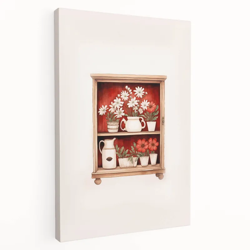 Electric Wall Art | Vibrant Floral Shelf Modern Electric Art Canvas Hassle-Free Returns