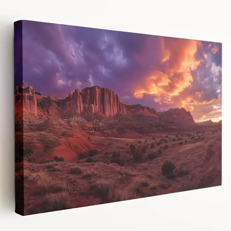 Instant Buy Capitol Reef National Park Art – Utah Red Rock Sunset Landscape Print