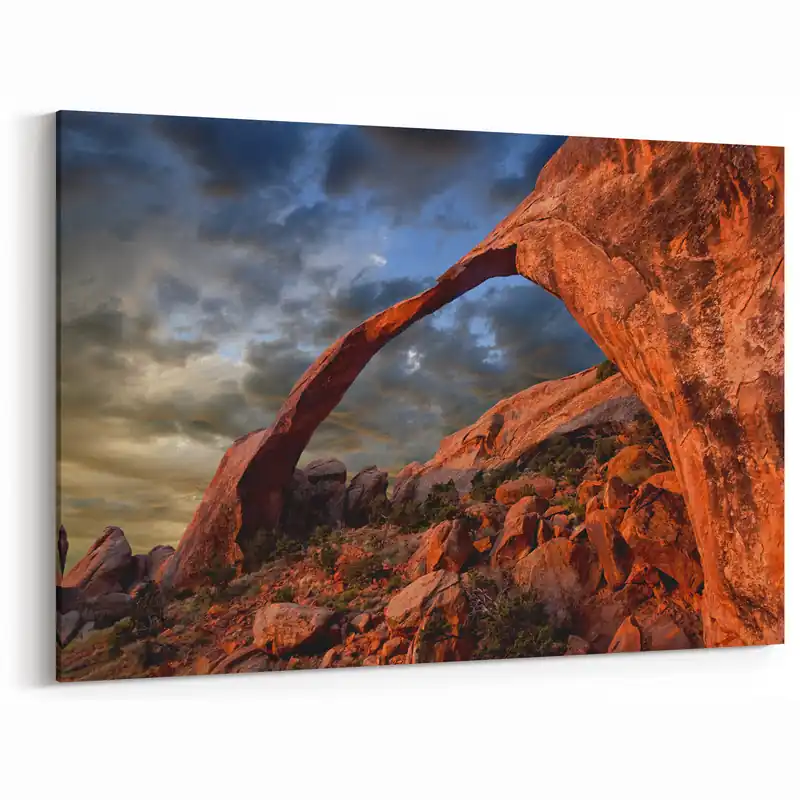 Best Price Delicate Arch Prints – Dramatic Sky Over Landscape Arch in Utah Scenic Art