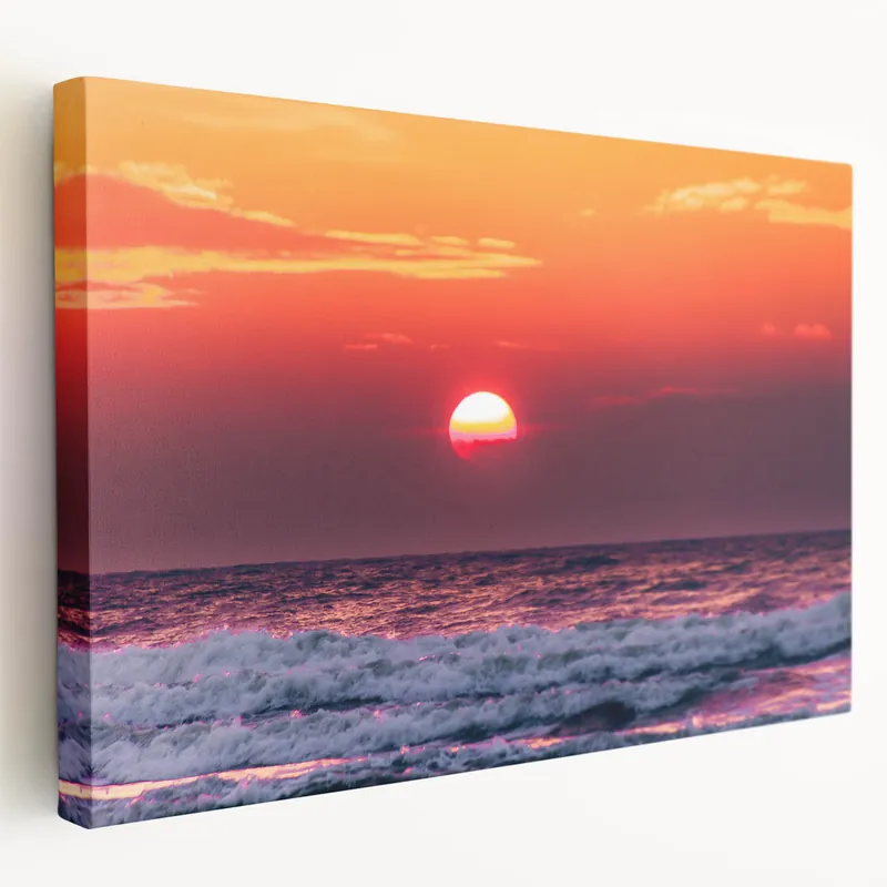 Top Rated Lithuanian Scenery Prints - Baltic Sea Art with Vibrant Sunset View