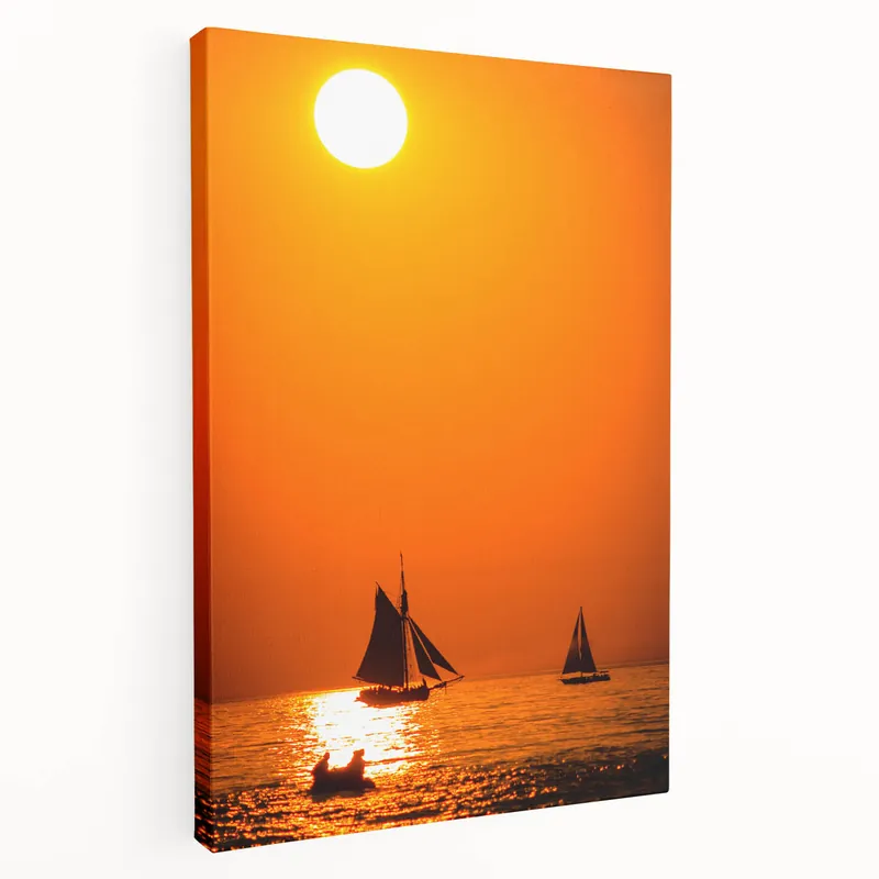 Viral Framed Lake Michigan Art - Stunning Illinois Sailboat Sunset Photography