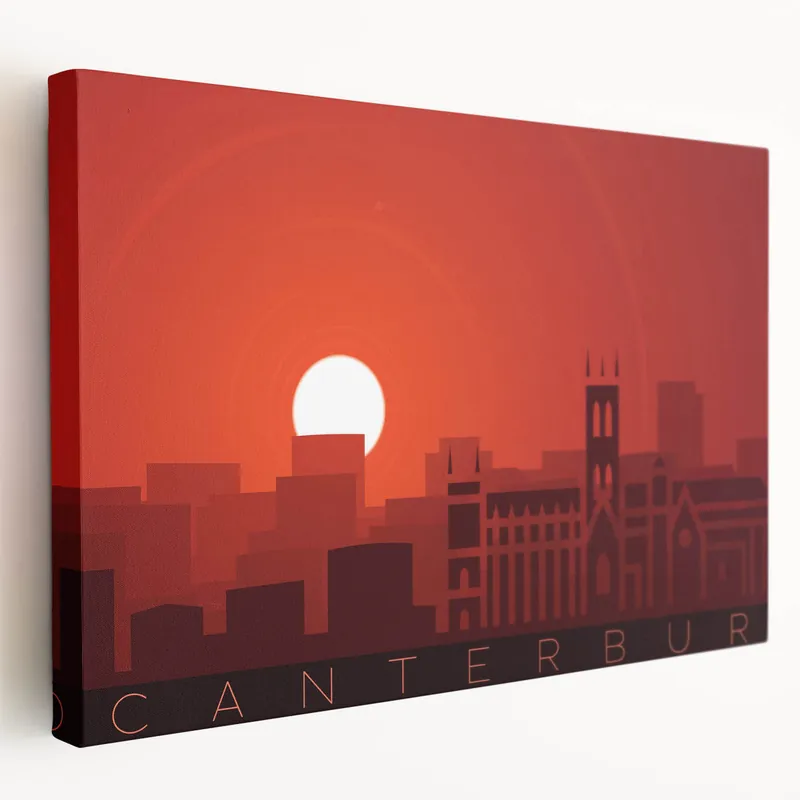 Brand New Canterbury Wall Art - Scenic New Zealand City Sunset Prints