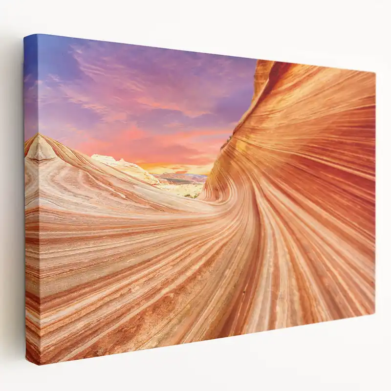 Southwest Desert Scenery - Arizona’s Coyote Buttes at Vibrant Sunset Express Delivery