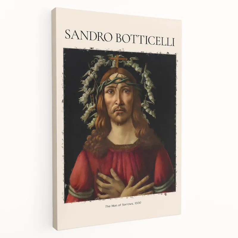 Sandro Botticelli Wall Art - The Man of Sorrows Renaissance Canvas Prints Brand New