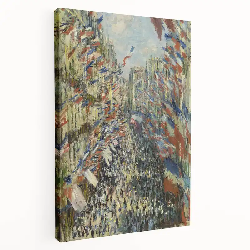 Claude Monet Paintings – The Rue Montorgueil, Celebratory Wall Art Best Choice