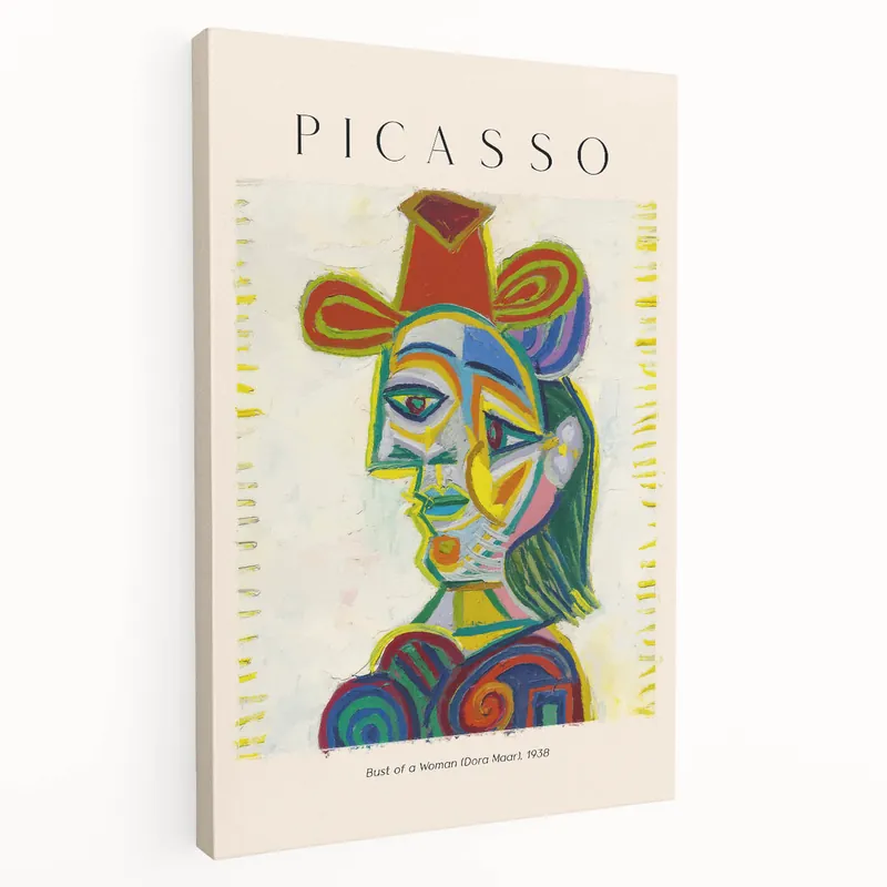 Picasso Wall Art | Bust of a Woman | Dora Maar Abstract Canvas Print Popular