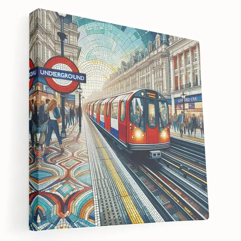Today Only London Wall Art - Oxford Circus Tube Station Mosaic Street Art