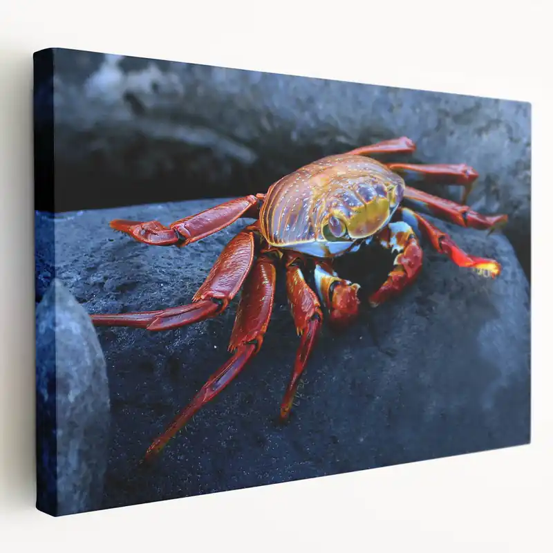 Galapagos Islands Wildlife Crab - Framed Nature Art & Scenic Canvas Print Brand New