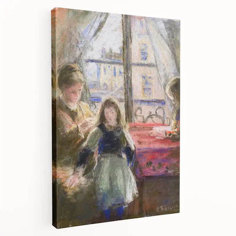 Top Pick Camille Pissarro Art - Mother and Child by the Window | Pissarro Canvas