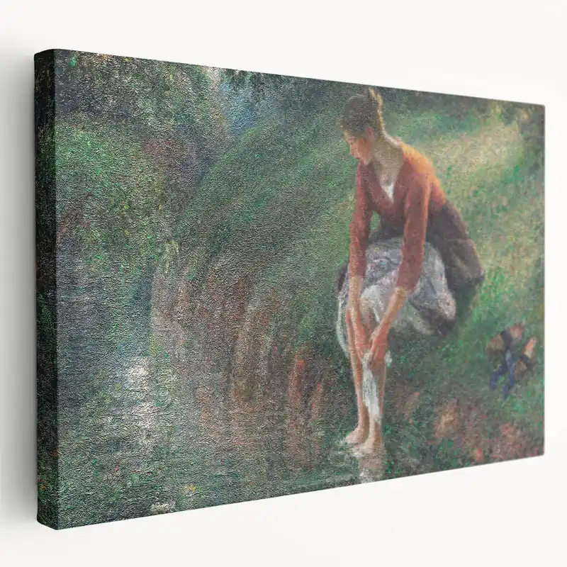 Flash Sale Camille Pissarro Art - Woman by the Stream | Pissarro Impressionist Print