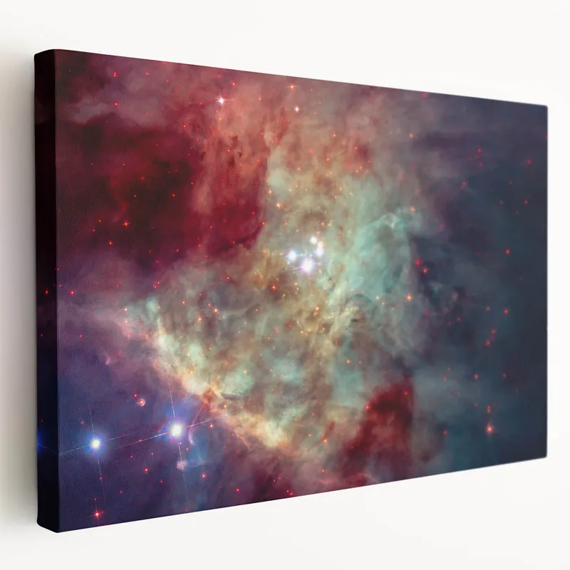 Seasonal Sale Colorful Nebula Star Cluster Art - Cosmic Wall Decor for Homes