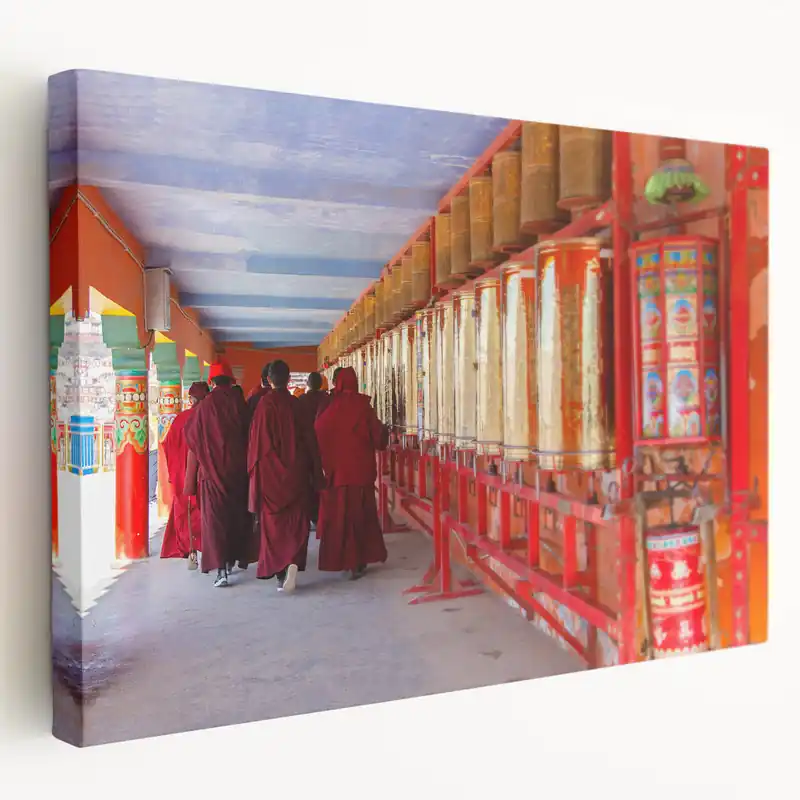 Vibrant Bhutan Monastery Art - Bhutan Cultural Canvas Prints for Decor Best Seller