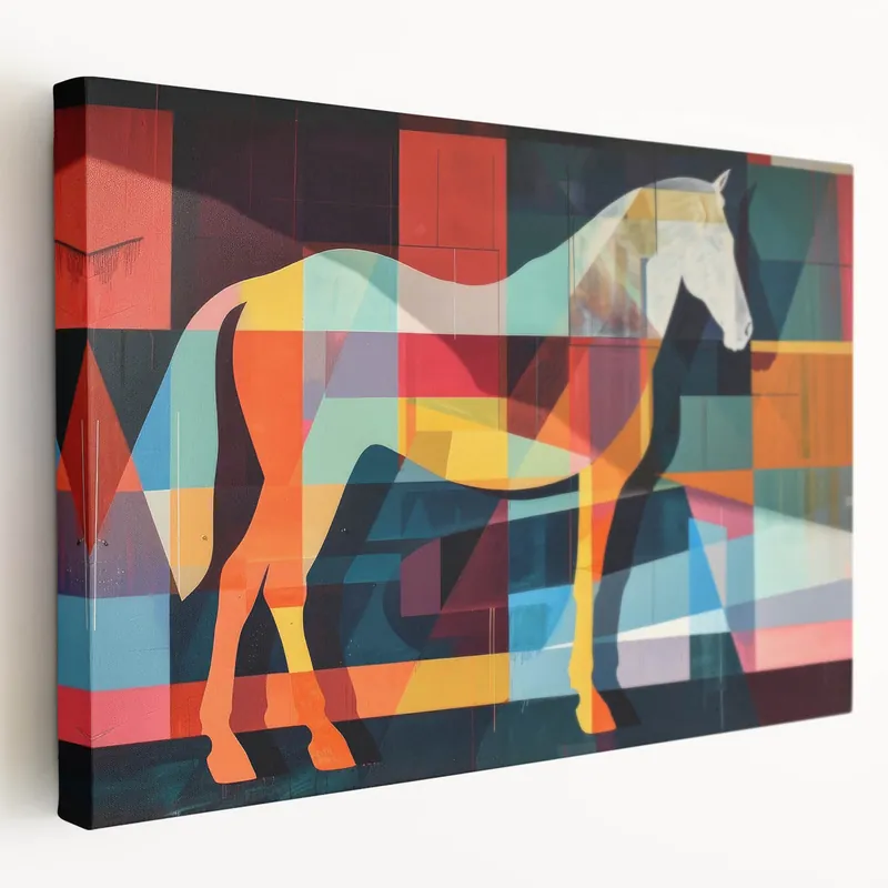 Vibrant Horse Wall Art - Abstract Canvas & Framed Prints Affordable