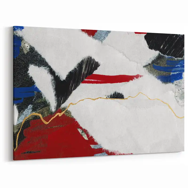 Viral Dynamic Strokes and Lines Abstract Art - Modern Geometric Line Canvas