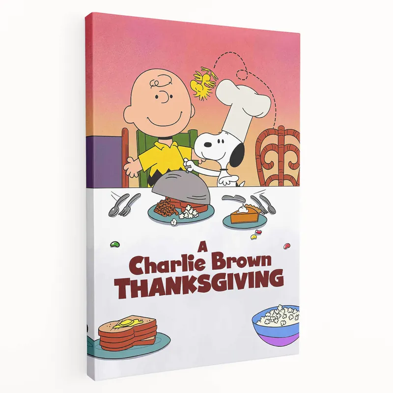 1970s Vintage Movie Poster – Classic 70s Film Art of A Charlie Brown Thanksgiving Price Cut