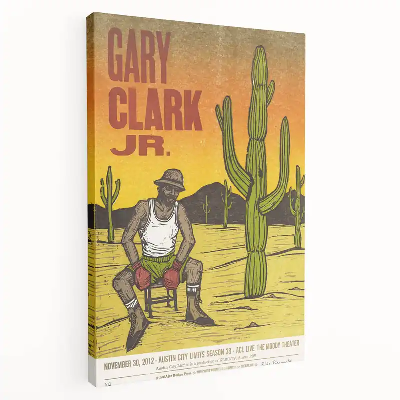 Money Back Guarantee Gary Clark Jr. Retro Wall Art - Vintage Austin City Limits Poster