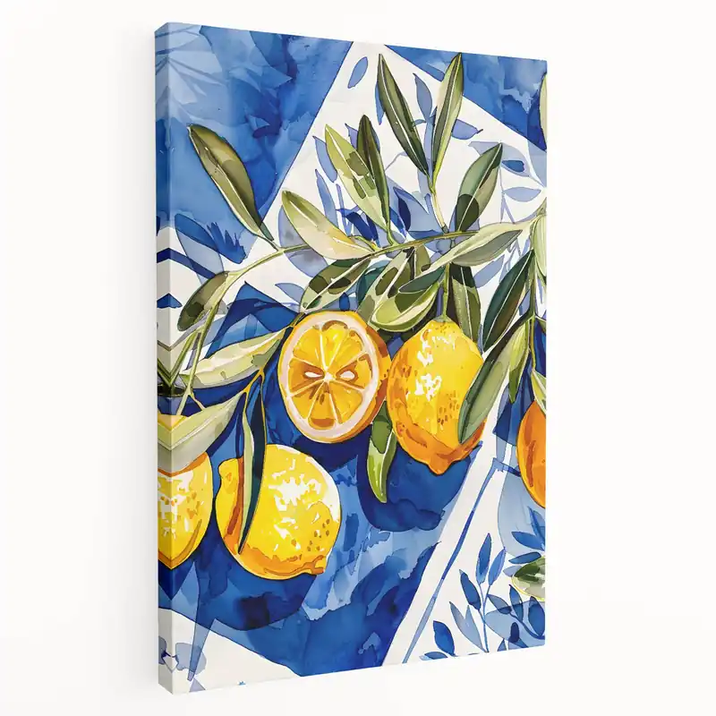 Worldwide Shipping Kitchen Fruit Decor – Mediterranean Lemon Fruit Art Prints