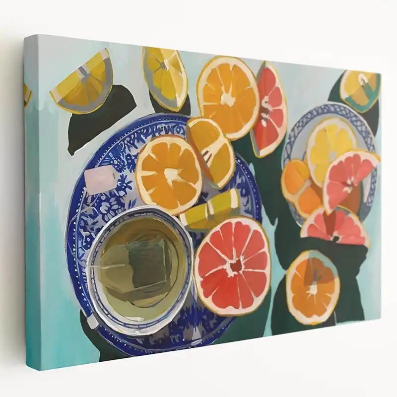 Limited Offer Fruit Canvas Art – Citrus Still Life Kitchen Wall Decor Print