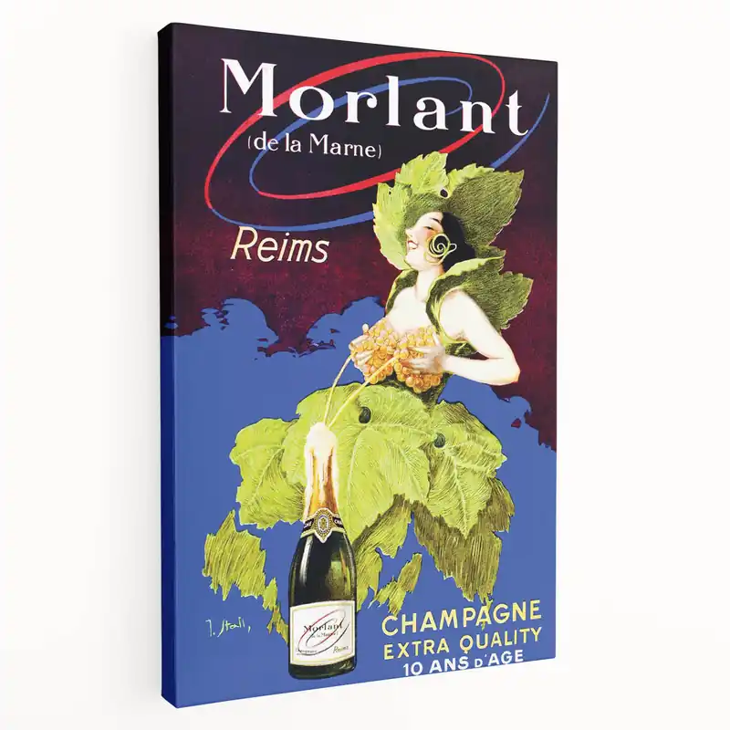 Vintage Morlant Champagne Ad – Retro French Poster Wall Art New Release