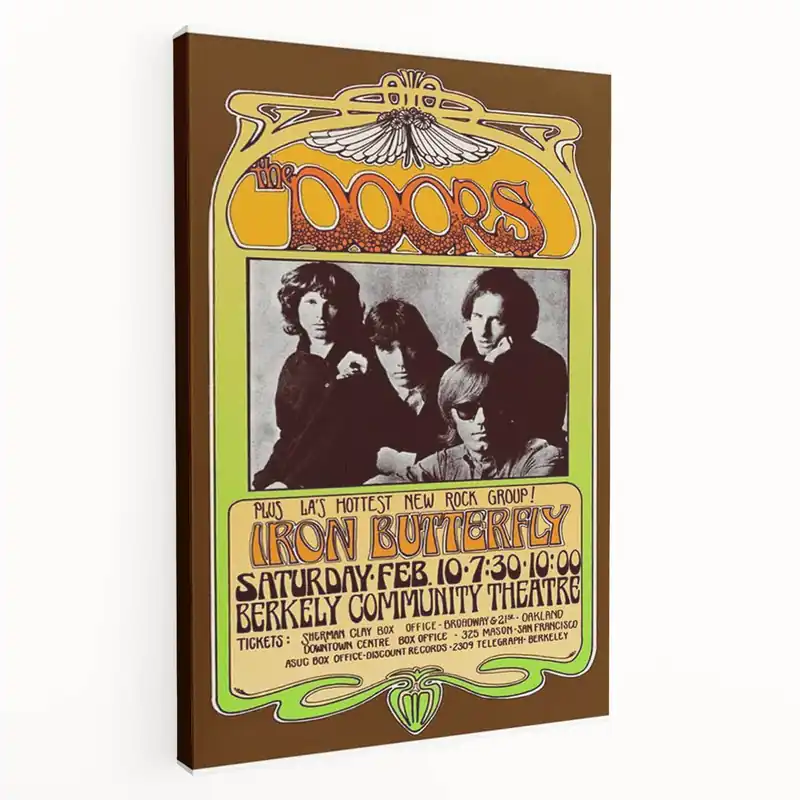 While Supplies Last The Doors 1967 Berkeley Concert Poster - Vintage Rock Music Art