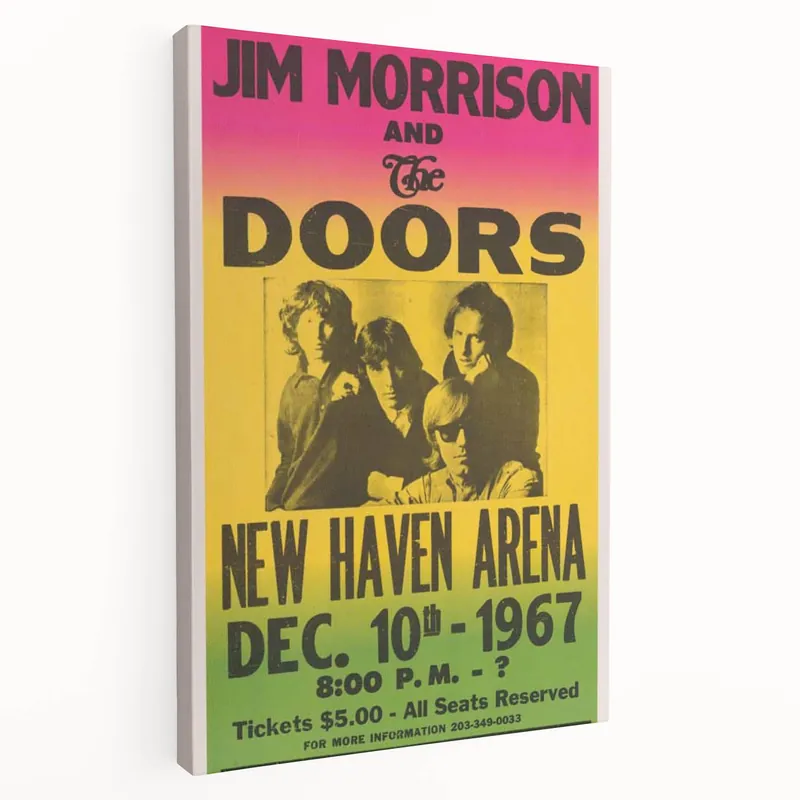 The Doors 1967 New Haven Arena Poster - Vintage Concert Art Best Seller