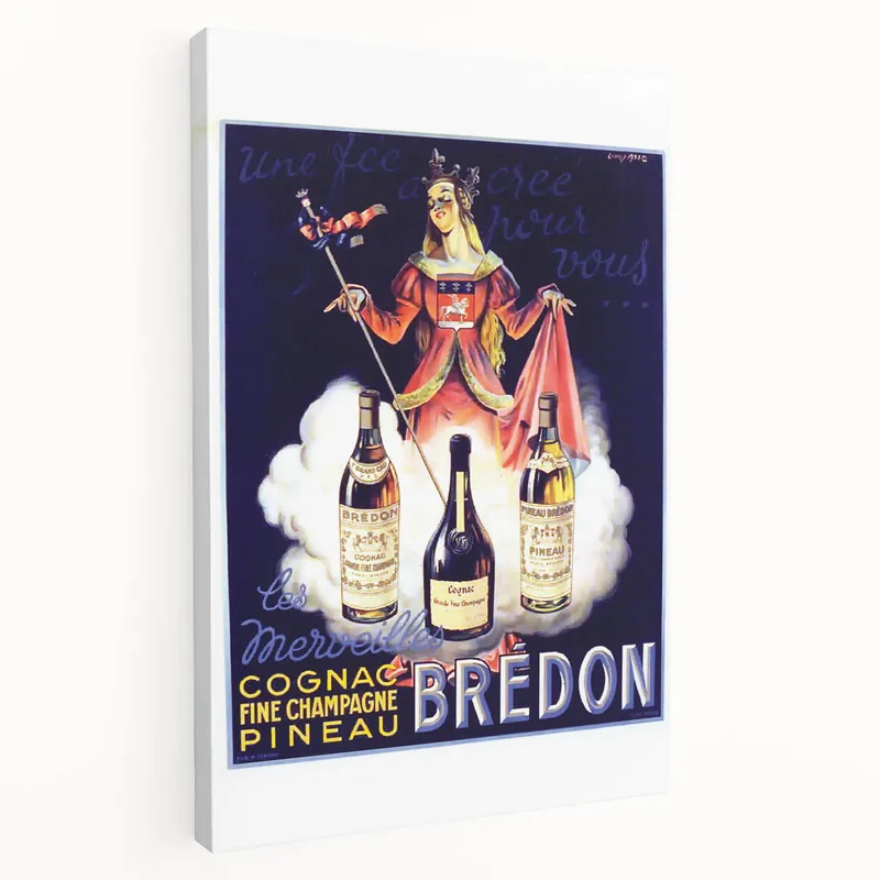 Deal Vintage Brédon Cognac Poster - Classic French Advertising Art