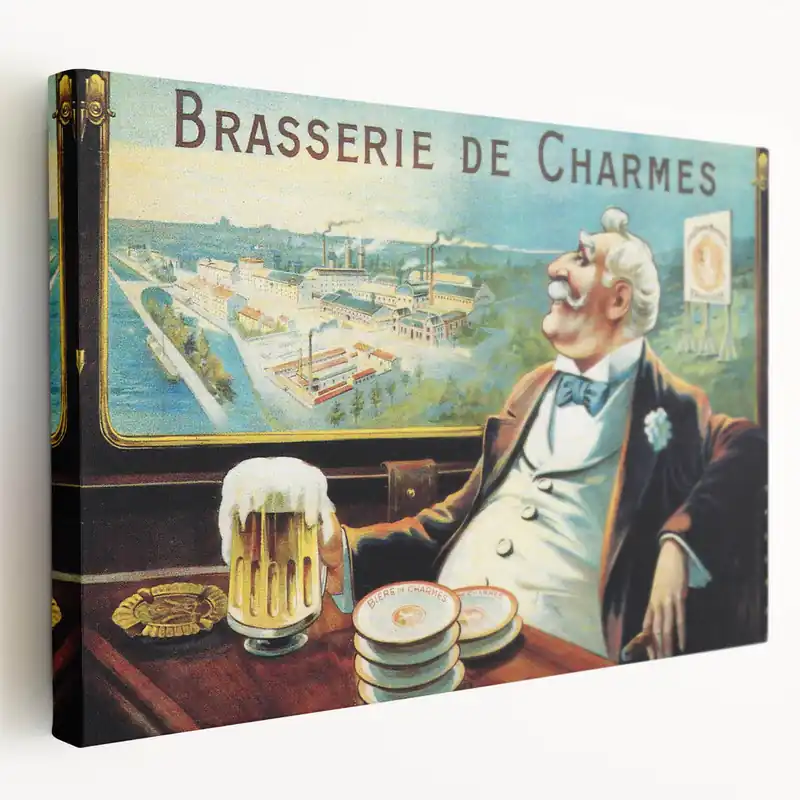Limited Offer Vintage Brasserie de Charmes Poster - Classic Retro Advertising Art