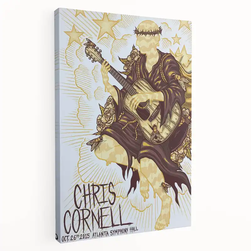 Chris Cornell Atlanta Symphony Hall 2015 Poster | Vintage Music Art Bargain