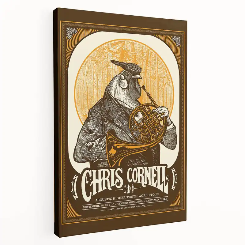 Don’t Miss Out Chris Cornell Acoustic Retro Poster | Vintage Music Wall Art