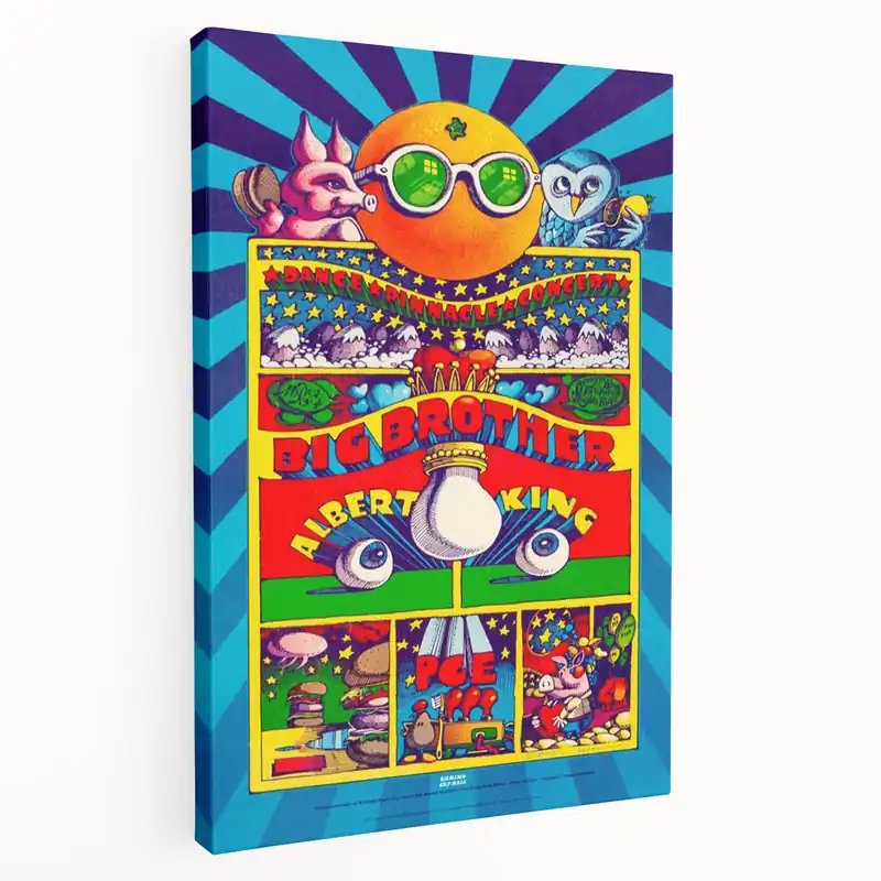 Top Rated Big Brother and the Holding Company Retro Poster – Psychedelic Art