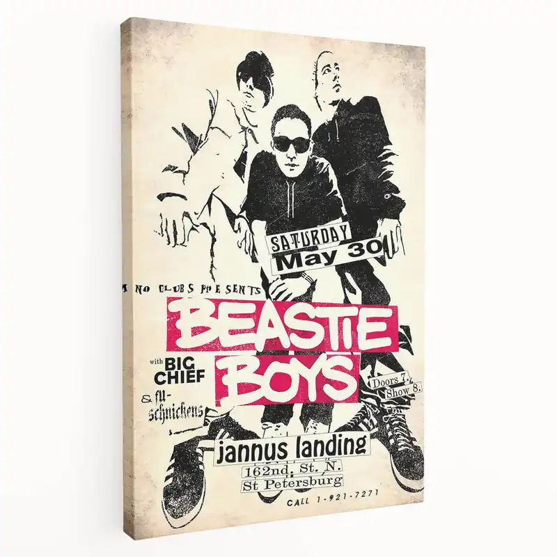 Beastie Boys Retro Poster Art – Vintage Band Wall Decor Best Choice